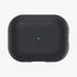 ACS05479 - Apple AirPods Pro 2 Case Silicone Fit + strap in black showing the front and side with strap